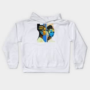 Klimt's Futuristic Vision Kids Hoodie